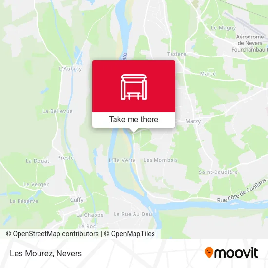 Les Mourez map