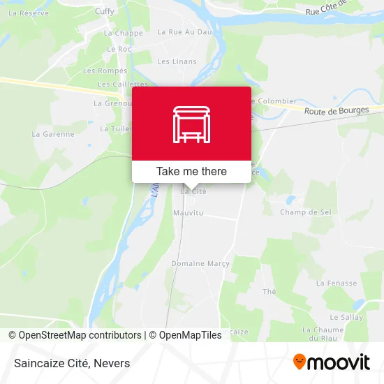 Saincaize Cité map
