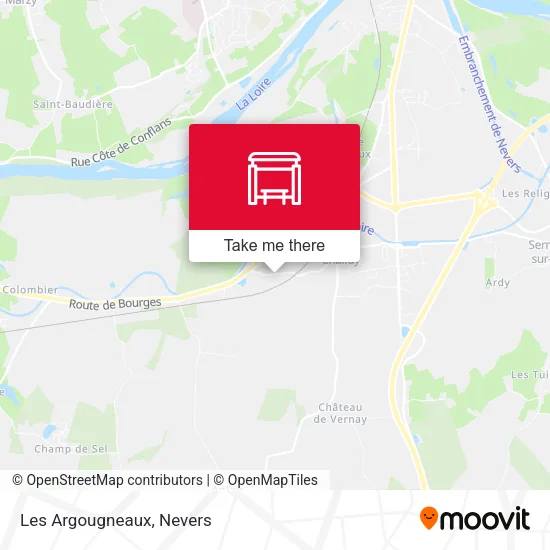 Les Argougneaux map