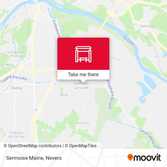 Sermoise Mairie map