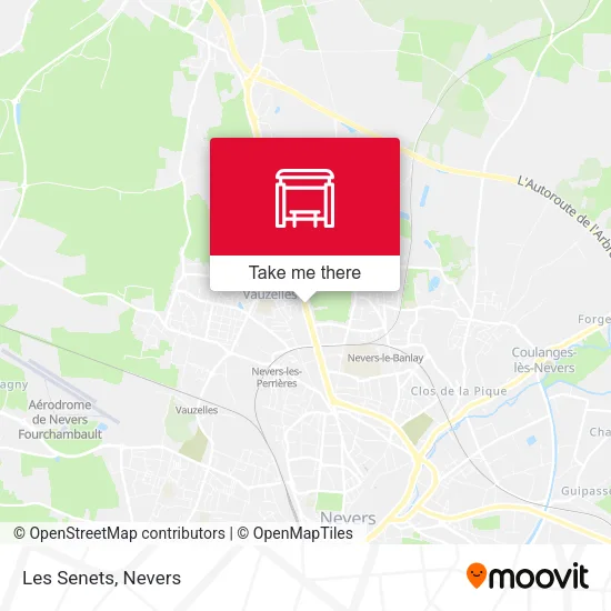 Les Senets map