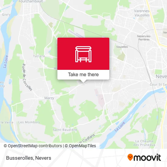 Busserolles map
