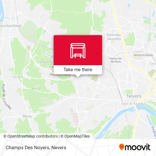 Champs Des Noyers map