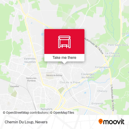 Chemin Du Loup map