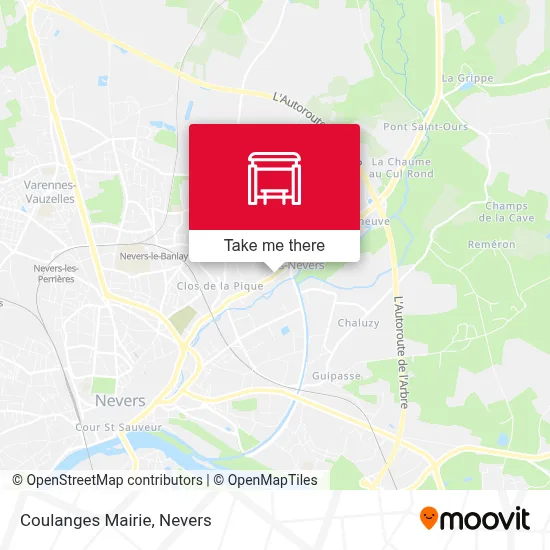 Coulanges Mairie map