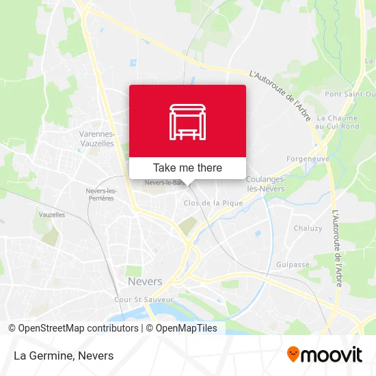 La Germine map