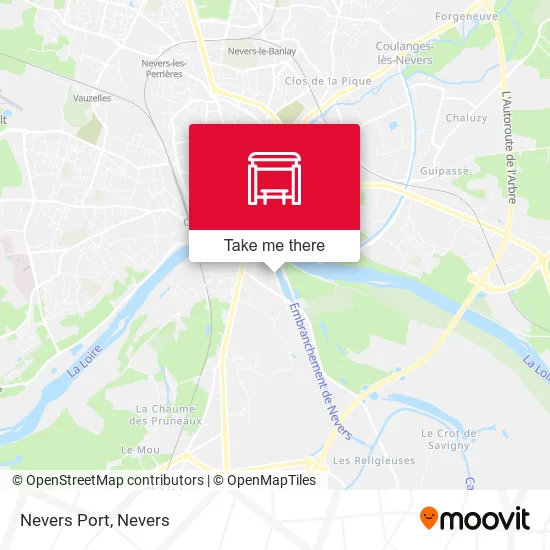 Nevers Port map