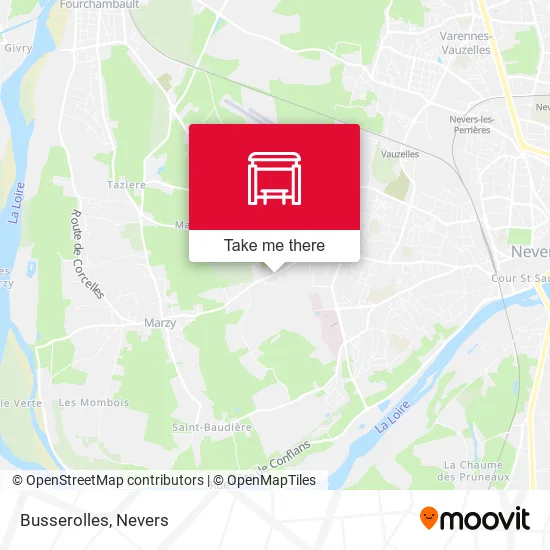Busserolles map