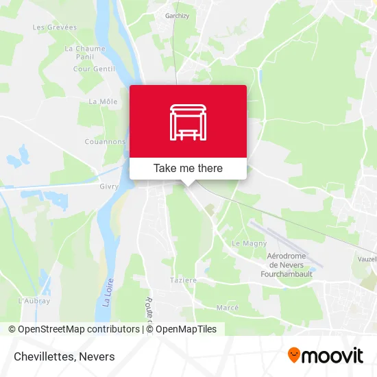 Chevillettes map