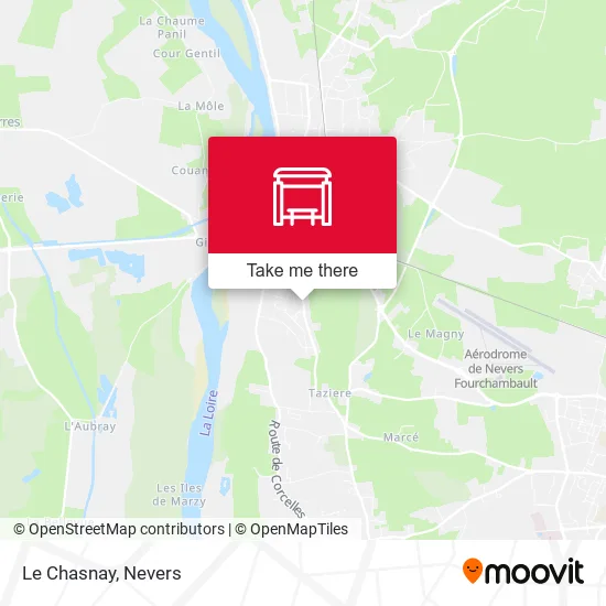 Le Chasnay map