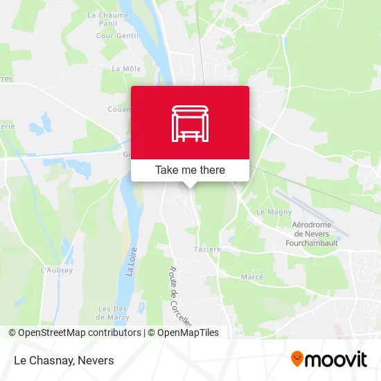 Le Chasnay map