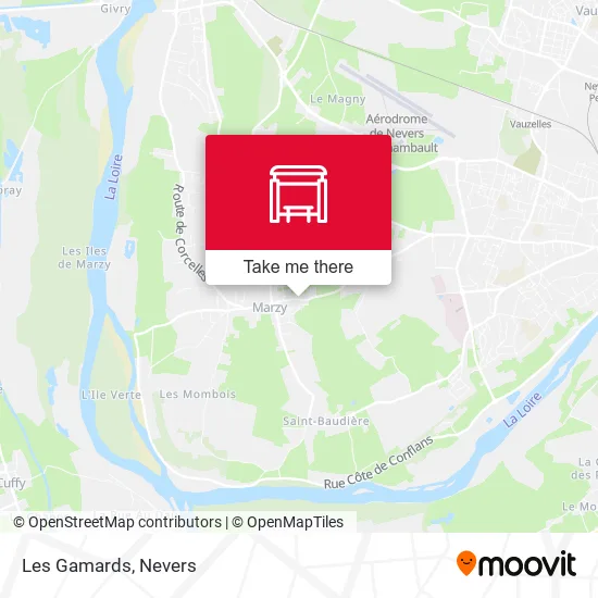 Les Gamards map