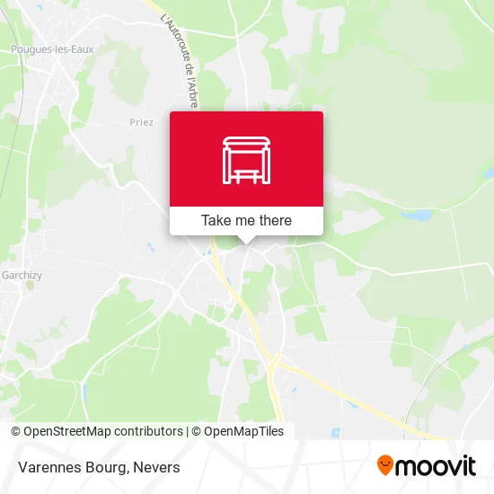 Varennes Bourg map