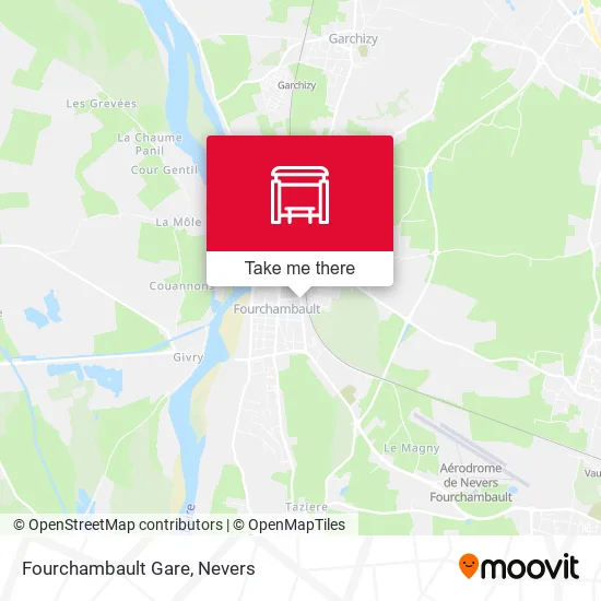 Fourchambault Gare map