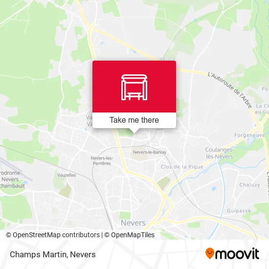 Champs Martin map