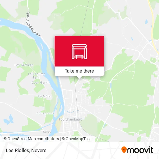Les Riolles map