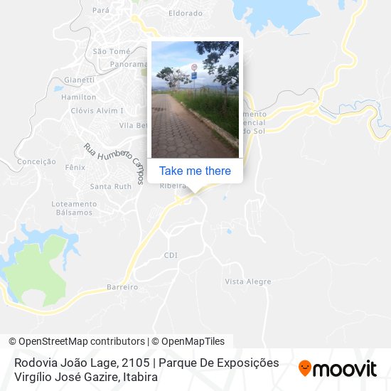 Mapa Rodovia João Lage, 2105 | Parque De Exposições Virgílio José Gazire