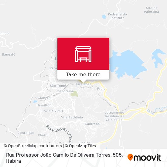 Rua Professor João Camilo De Oliveira Torres, 505 map