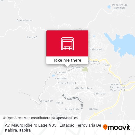 Mapa Av. Mauro Ribeiro Lage, 905 | Estação Ferroviária De Itabira