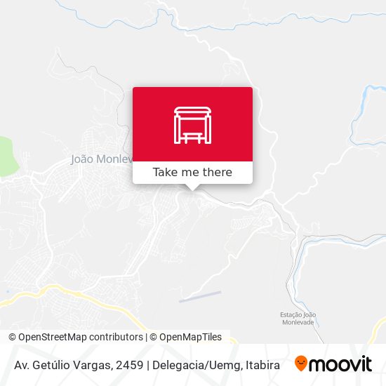 Mapa Av. Getúlio Vargas, 2459 | Delegacia / Uemg
