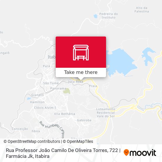 Mapa Rua Professor João Camilo De Oliveira Torres, 722 | Farmácia Jk