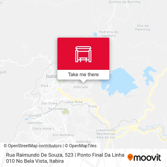 Rua Raimundo De Souza, 523 | Ponto Final Da Linha 010 No Bela Vista map