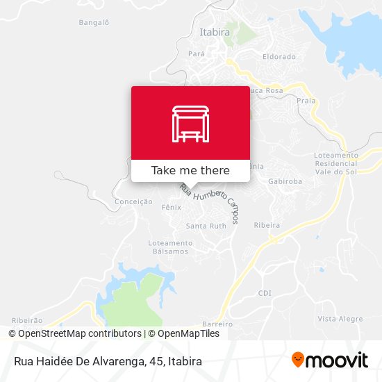 Mapa Rua Haidée De Alvarenga, 45