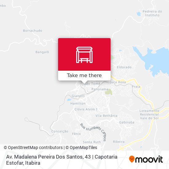 Mapa Av. Madalena Pereira Dos Santos, 43 | Capotaria Estofar