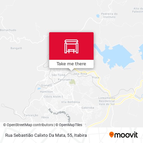 Mapa Rua Sebastião Calixto Da Mata, 55