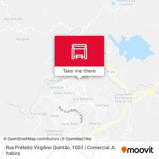 Mapa Rua Prefeito Virgilino Quintão, 1003 | Comercial Jt