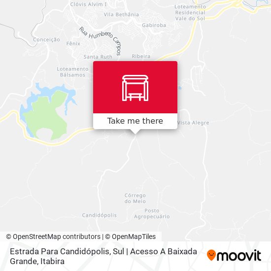 Estrada Para Candidópolis, Sul | Acesso A Baixada Grande map