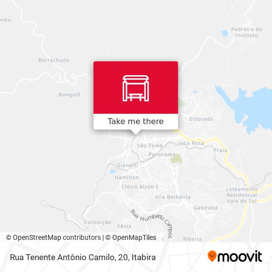 Mapa Rua Tenente Antônio Camilo, 20