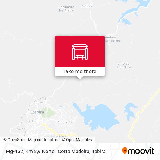 Mapa Mg-462, Km 8,9 Norte | Corta Madeira