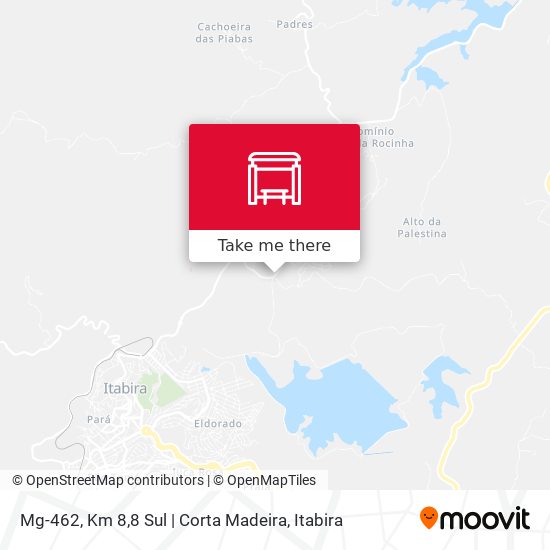 Mapa Mg-462, Km 8,8 Sul | Corta Madeira