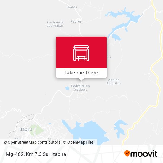 Mapa Mg-462, Km 7,6 Sul