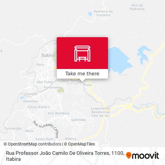 Rua Professor João Camilo De Oliveira Torres, 1100 map