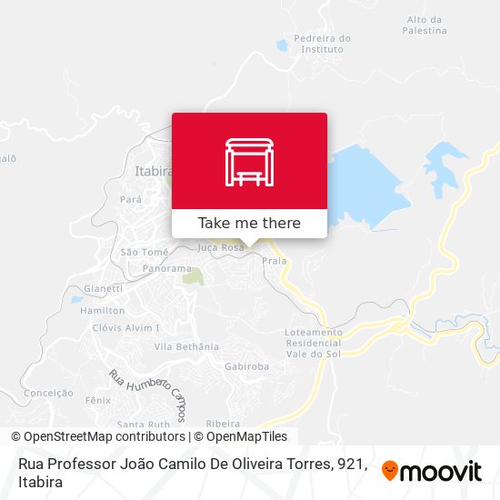 Rua Professor João Camilo De Oliveira Torres, 921 map