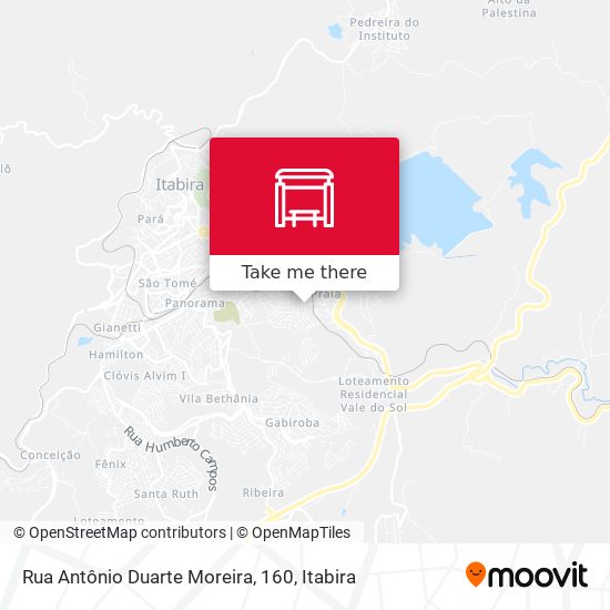 Mapa Rua Antônio Duarte Moreira, 160