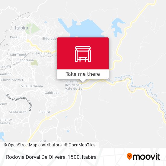 Rodovia Dorval De Oliveira, 1500 map