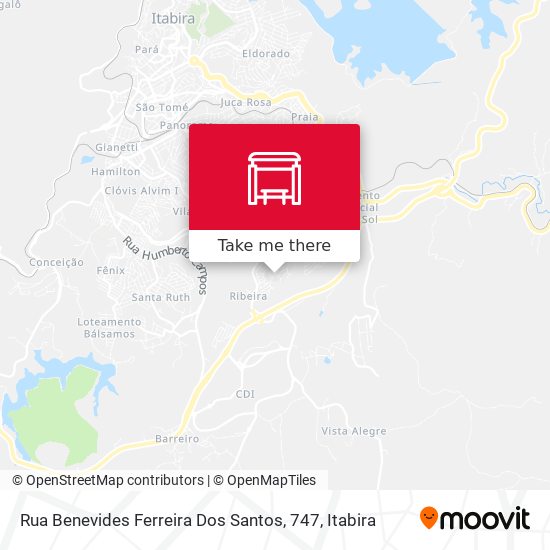 Rua Benevides Ferreira Dos Santos, 747 map