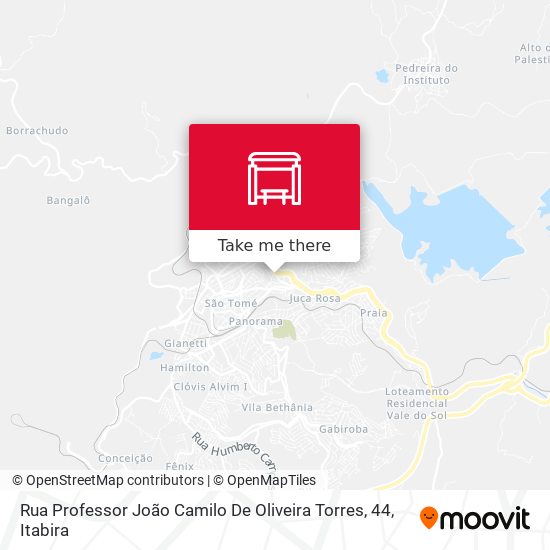 Rua Professor João Camilo De Oliveira Torres, 44 map