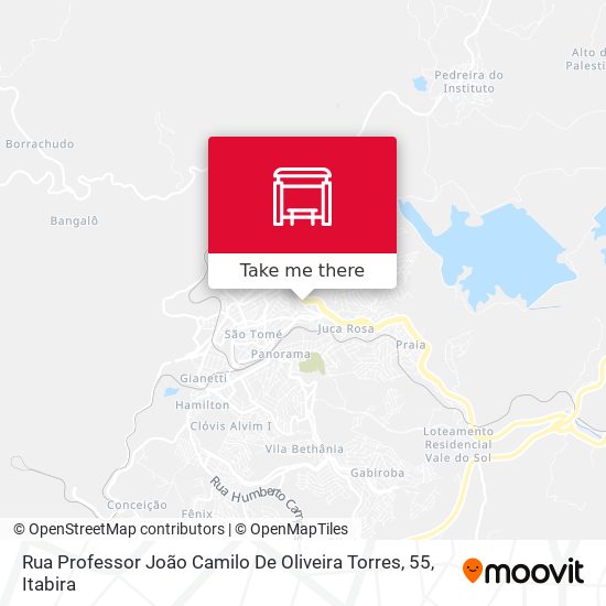 Rua Professor João Camilo De Oliveira Torres, 55 map