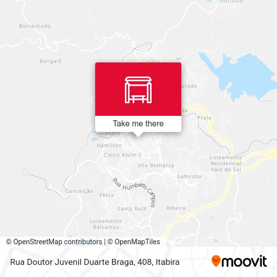 Rua Doutor Juvenil Duarte Braga, 408 map