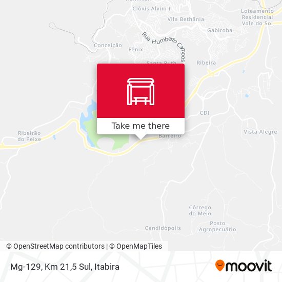 Mg-129, Km 21,5 Sul map