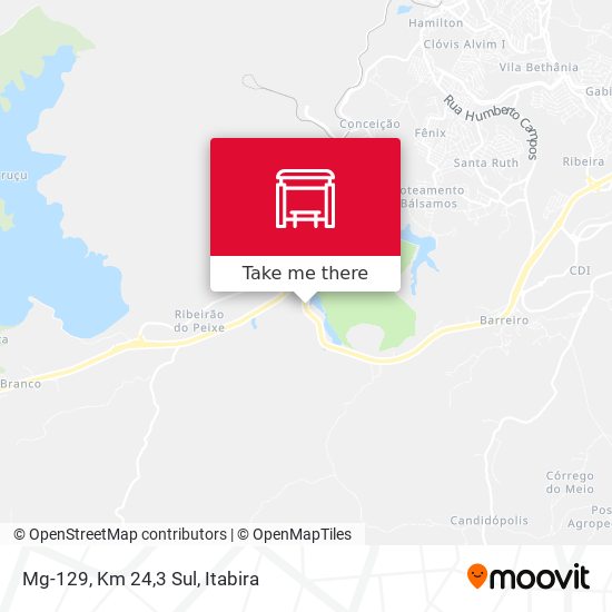 Mg-129, Km 24,3 Sul map