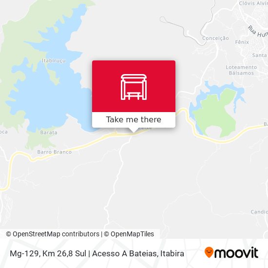 Mg-129, Km 26,8 Sul | Acesso A Bateias map