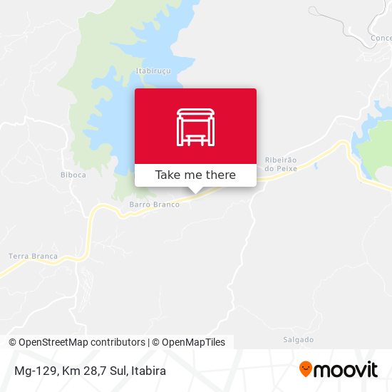 Mg-129, Km 28,7 Sul map