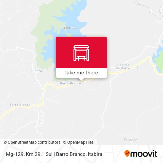 Mg-129, Km 29,1 Sul | Barro Branco map