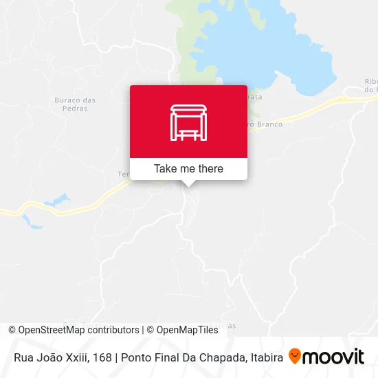 Rua João Xxiii, 168 | Ponto Final Da Chapada map