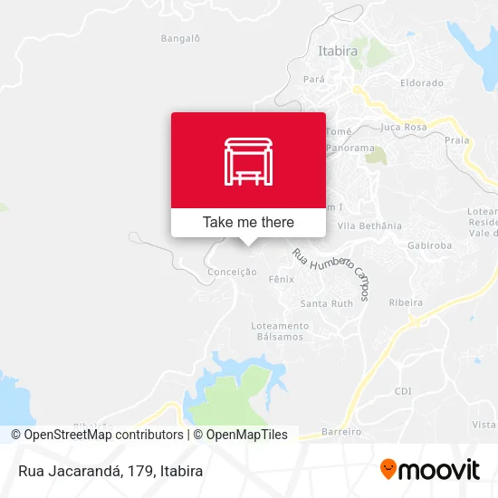 Rua Jacarandá, 179 map